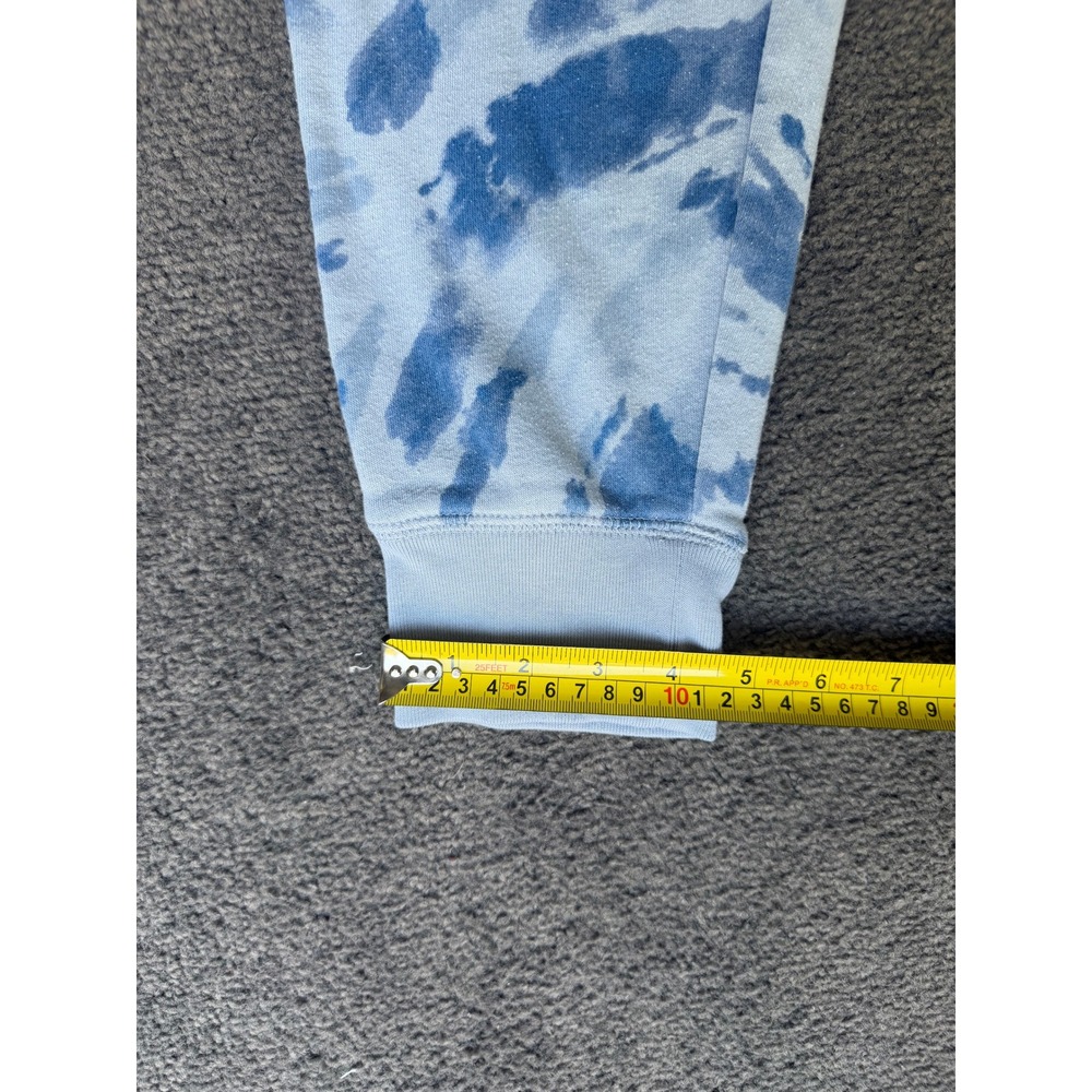 Gap Logo Tie Dye Fleece Joggers Blue White Sweatpants Medium - Picture 5 of 8